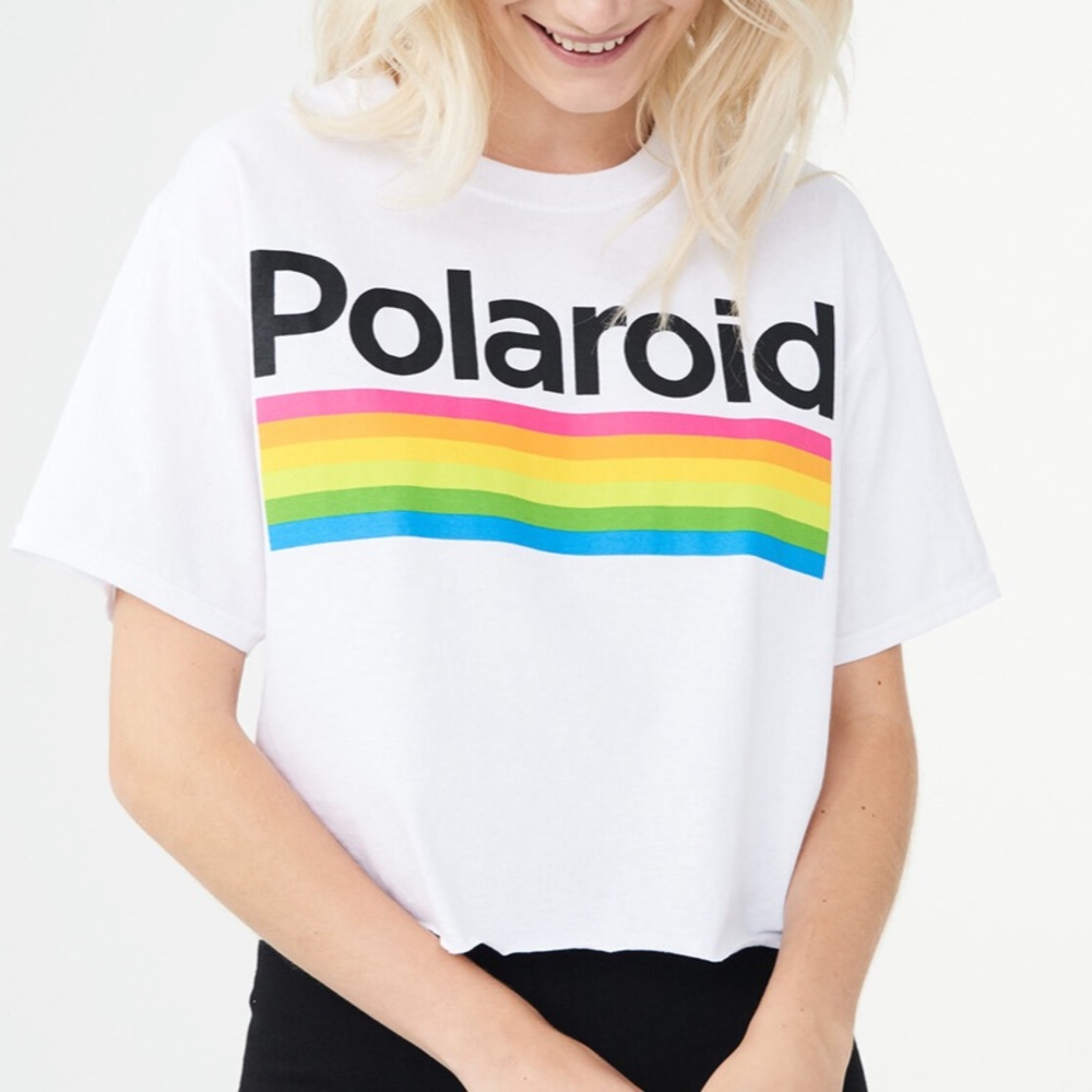 Polaroid Cropped Tee